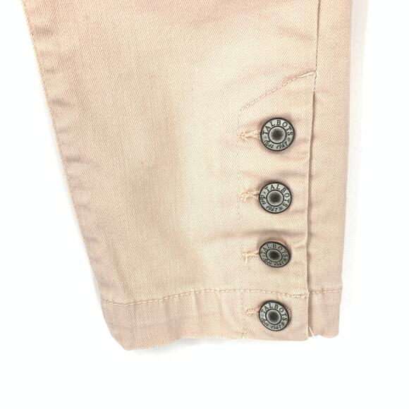 Talbots Jeans Women's Sz 2 Flawless Five-Pocket Skinny Ankle Leg Button Hem Pink - Picture 4 of 6